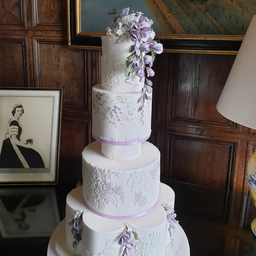 Wisteria sugar flower topper