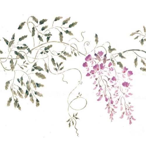 Wisteria stencil