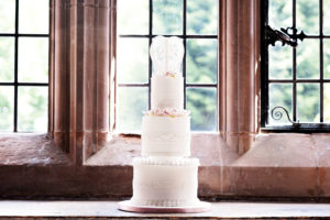 Petite royal iced wedding cake