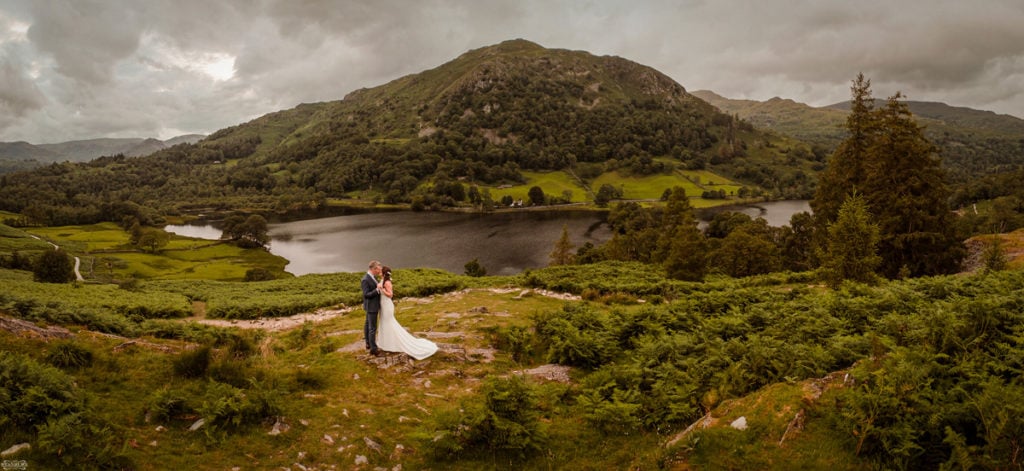 Lake District wedding venue looking at the views